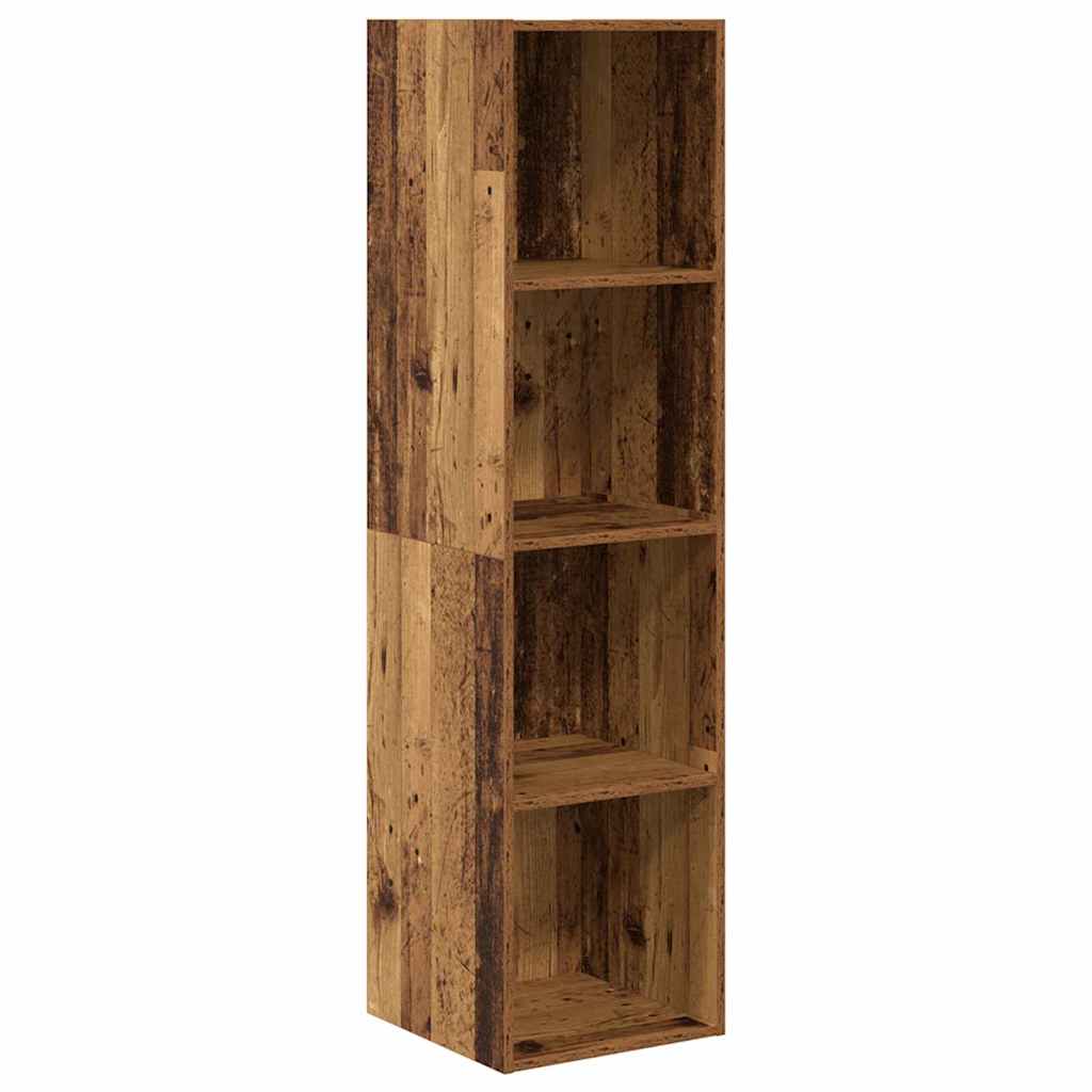 TV Cabinet Set Wall-mounted 4 pcs Old Wood Engineered Wood