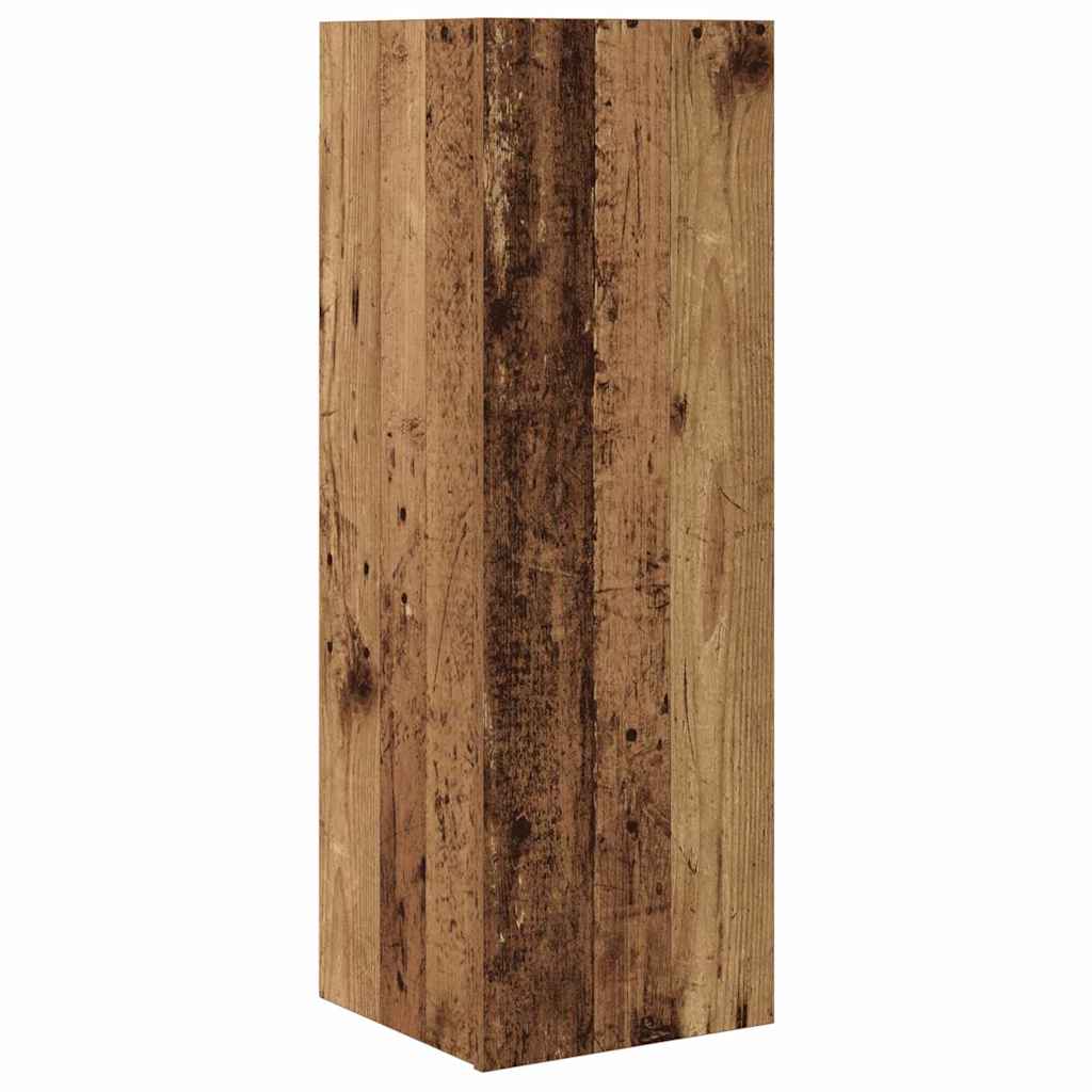 TV Cabinet Set Wall-mounted 6 pcs Old Wood Engineered Wood