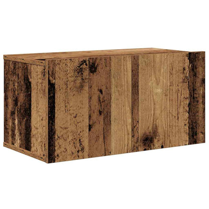 TV Cabinet Set Wall-mounted 6 pcs Old Wood Engineered Wood