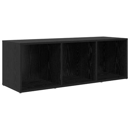 TV Cabinet Set 3 pcs Black Engineered Wood