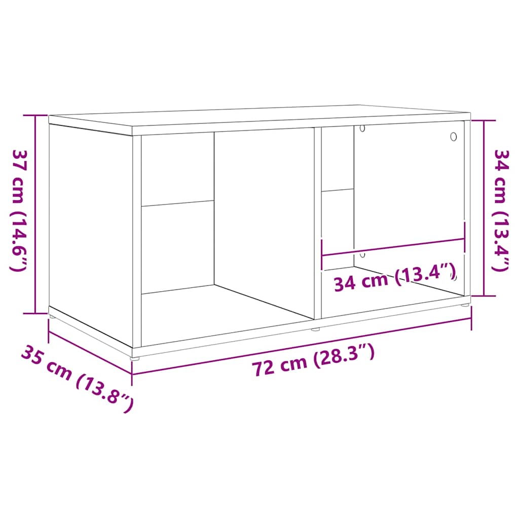 TV Cabinet Set 3 pcs Black Engineered Wood
