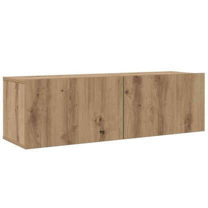 TV Cabinet Set Wall-mounted 8 pcs Artisan Oak Engineered Wood