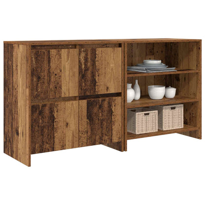Sideboard 2 pcs Old Wood 70 x 41 x 75 cm Engineered Wood