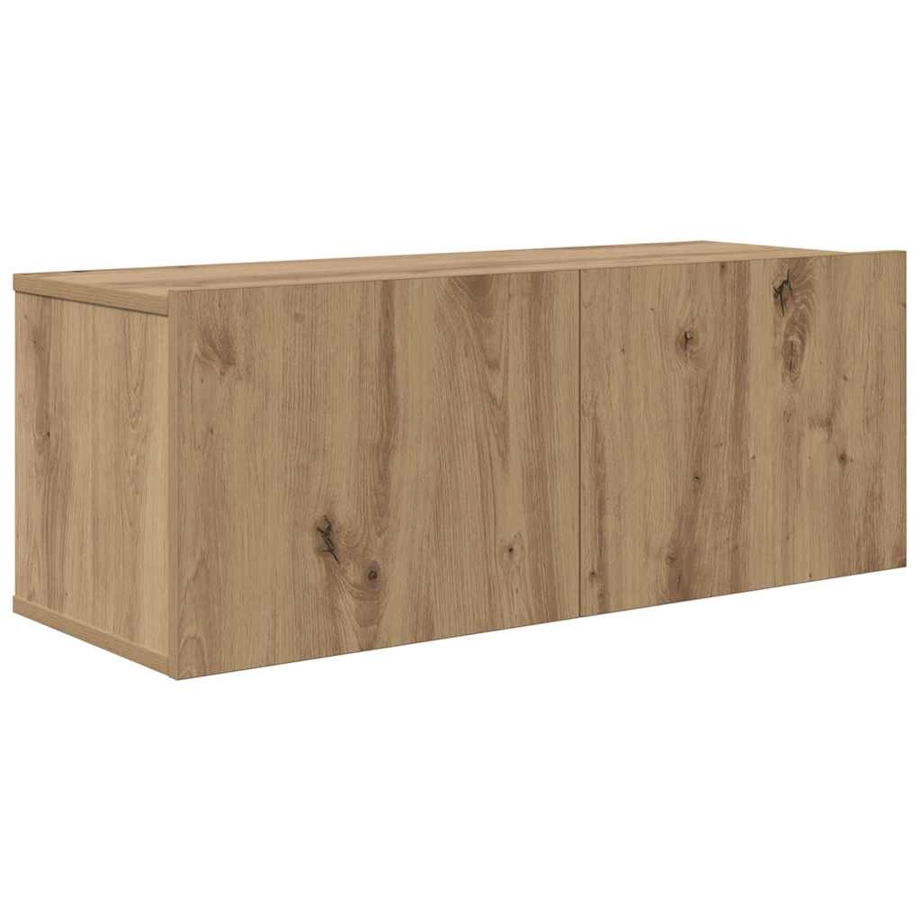 TV Cabinet Set Wall-mounted 8 pcs Artisan Oak Engineered Wood