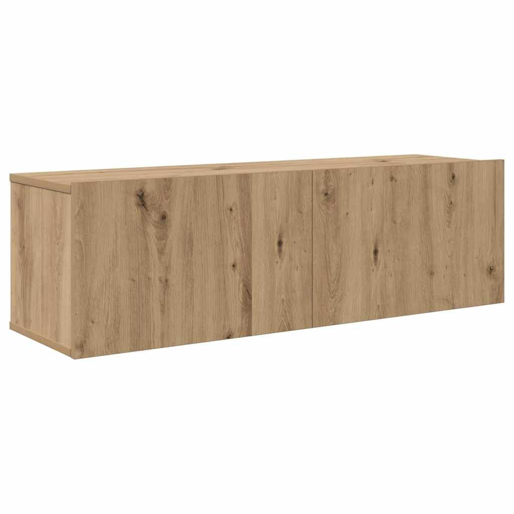TV Cabinet Set Wall-mounted 8 pcs Artisan Oak Engineered Wood