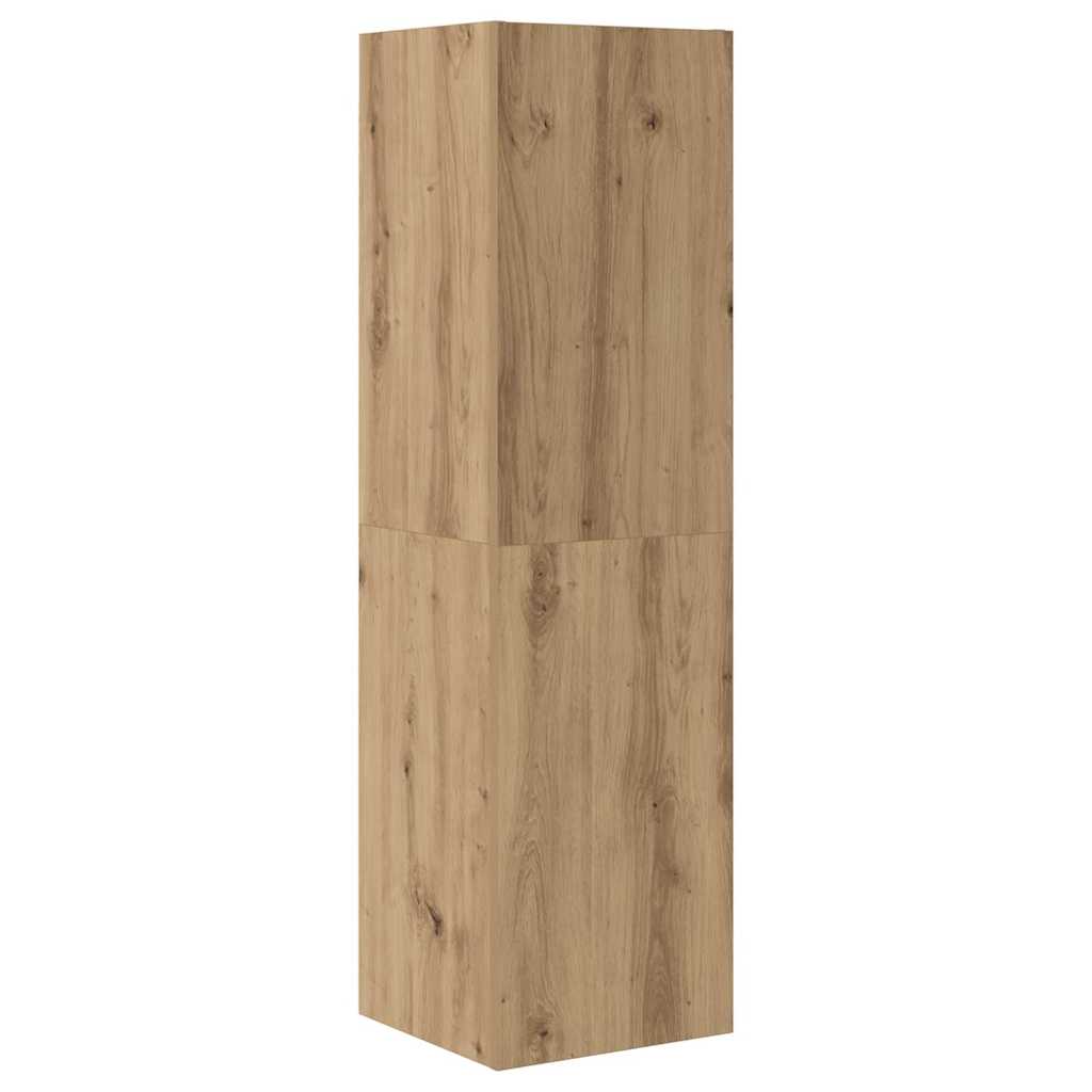 TV Cabinet Set with Drawer 4 pcs Artisan Oak Engineered Wood