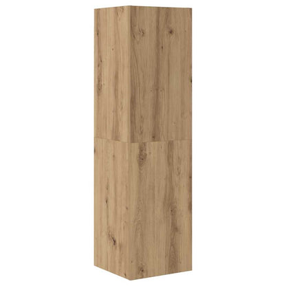 TV Cabinet Set with Drawer 4 pcs Artisan Oak Engineered Wood