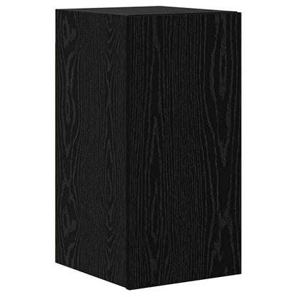 Wall TV Cabinet 3 pcs 100 x 30 x 30 cm Black Oak