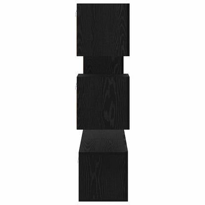 TV Cabinet Set Wall-mounted 5 pcs Black Oak Engineered Wood