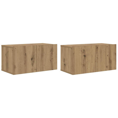 TV Cabinet Set 8 pcs Artisan Oak Engineered Wood