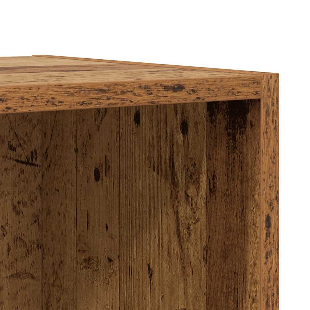 TV Cabinet Set Wall-mounted 2 pcs Old Wood Engineered Wood