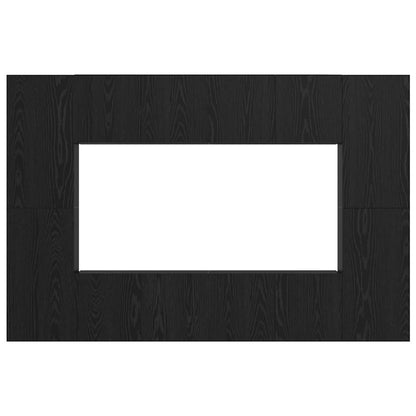 TV Cabinet Set Wall-mounted 8 pcs Black Oak Engineered Wood