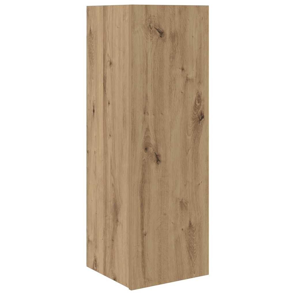 TV Cabinet Set Wall-mounted 3 pcs Artisan Oak Engineered Wood