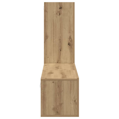 TV Cabinet Set Wall-mounted 3 pcs Artisan Oak Engineered Wood