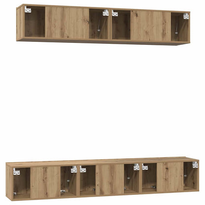 TV Cabinet Set 5 pcs Artisan Oak Engineered Wood