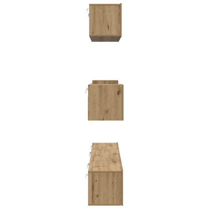 TV Cabinet Set Wall-mounted 7 pcs Artisan Oak Engineered Wood