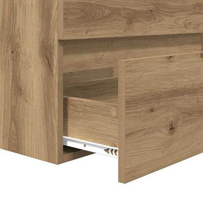 Bathroom Furniture Set 3 pcs Artisan Oak Engineered Wood
