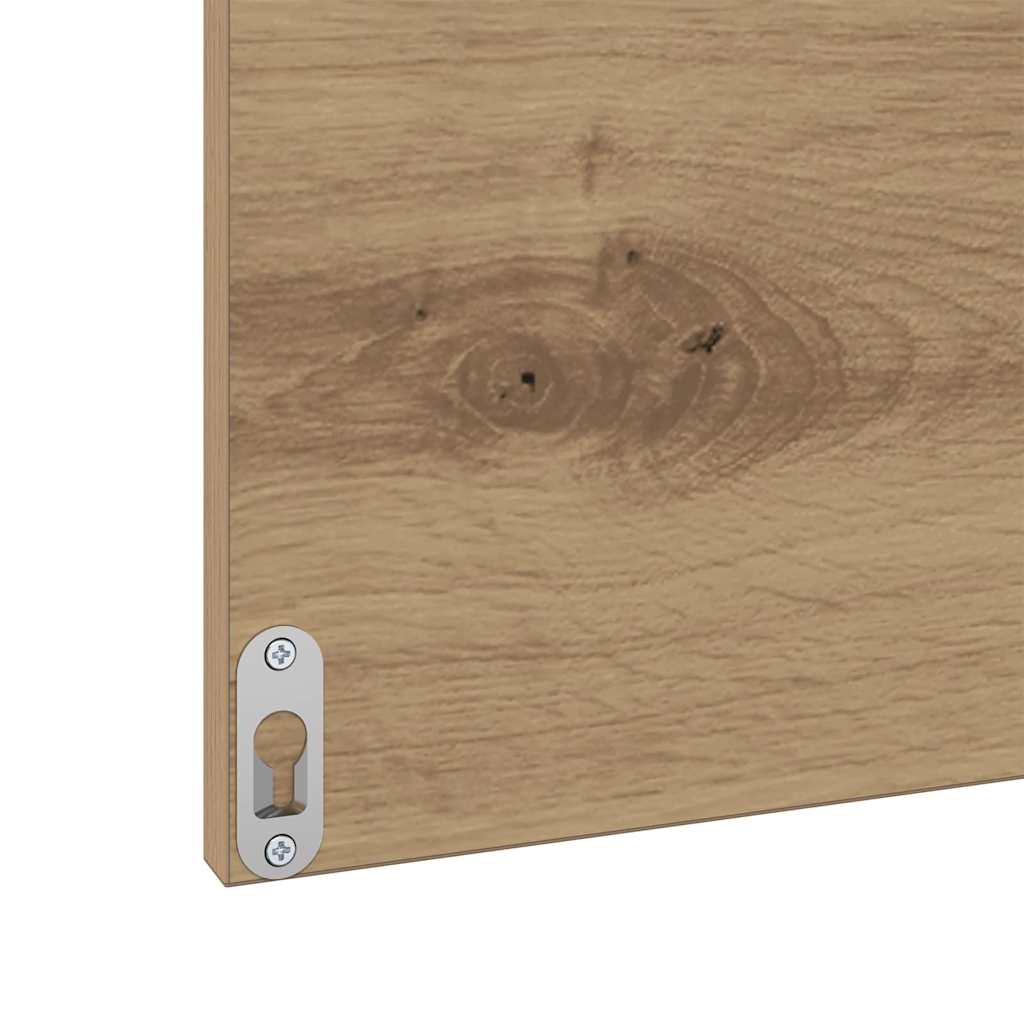 Bathroom Furniture Set 3 pcs Artisan Oak Engineered Wood