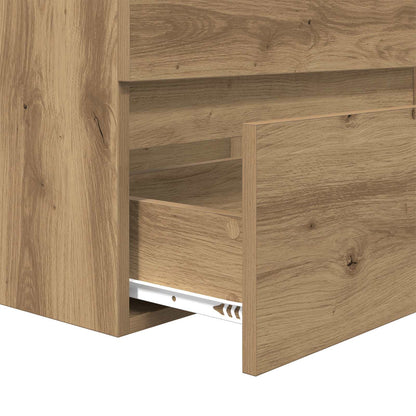 Bathroom Furniture Set 3 pcs Artisan Oak Engineered Wood