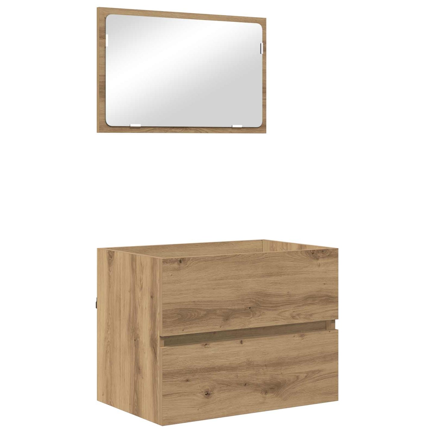 Bathroom Furniture Set 3 pcs Artisan Oak Engineered Wood
