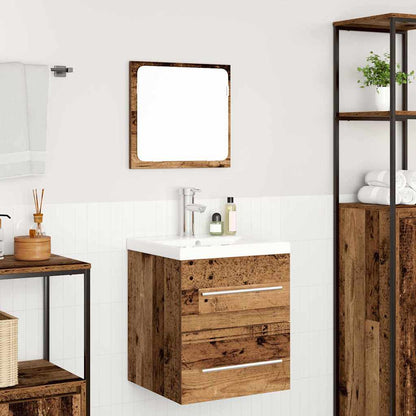 Bathroom Furniture Set 2 pcs Old Wood Engineered Wood