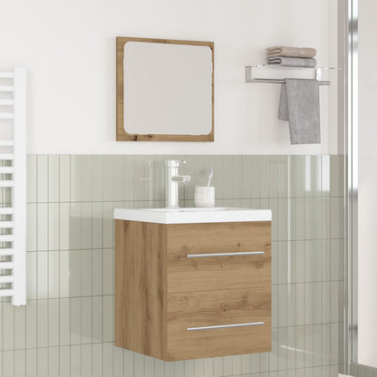 Bathroom Furniture Set 2 pcs Artisan Oak Engineered Wood