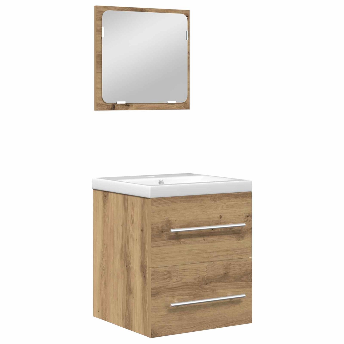 Bathroom Furniture Set 2 pcs Artisan Oak Engineered Wood