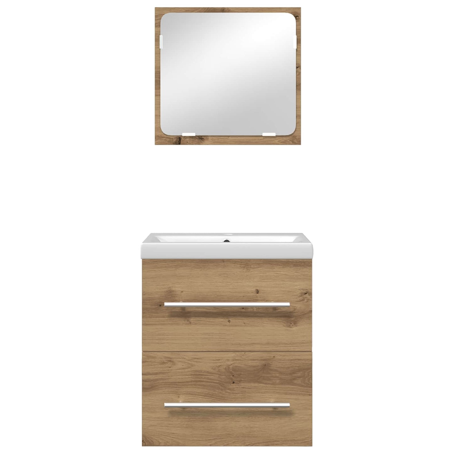 Bathroom Furniture Set 2 pcs Artisan Oak Engineered Wood