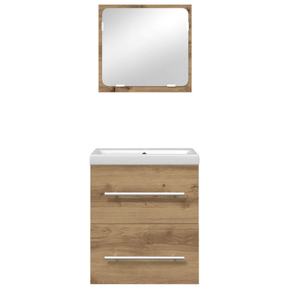 Bathroom Furniture Set 2 pcs Artisan Oak Engineered Wood