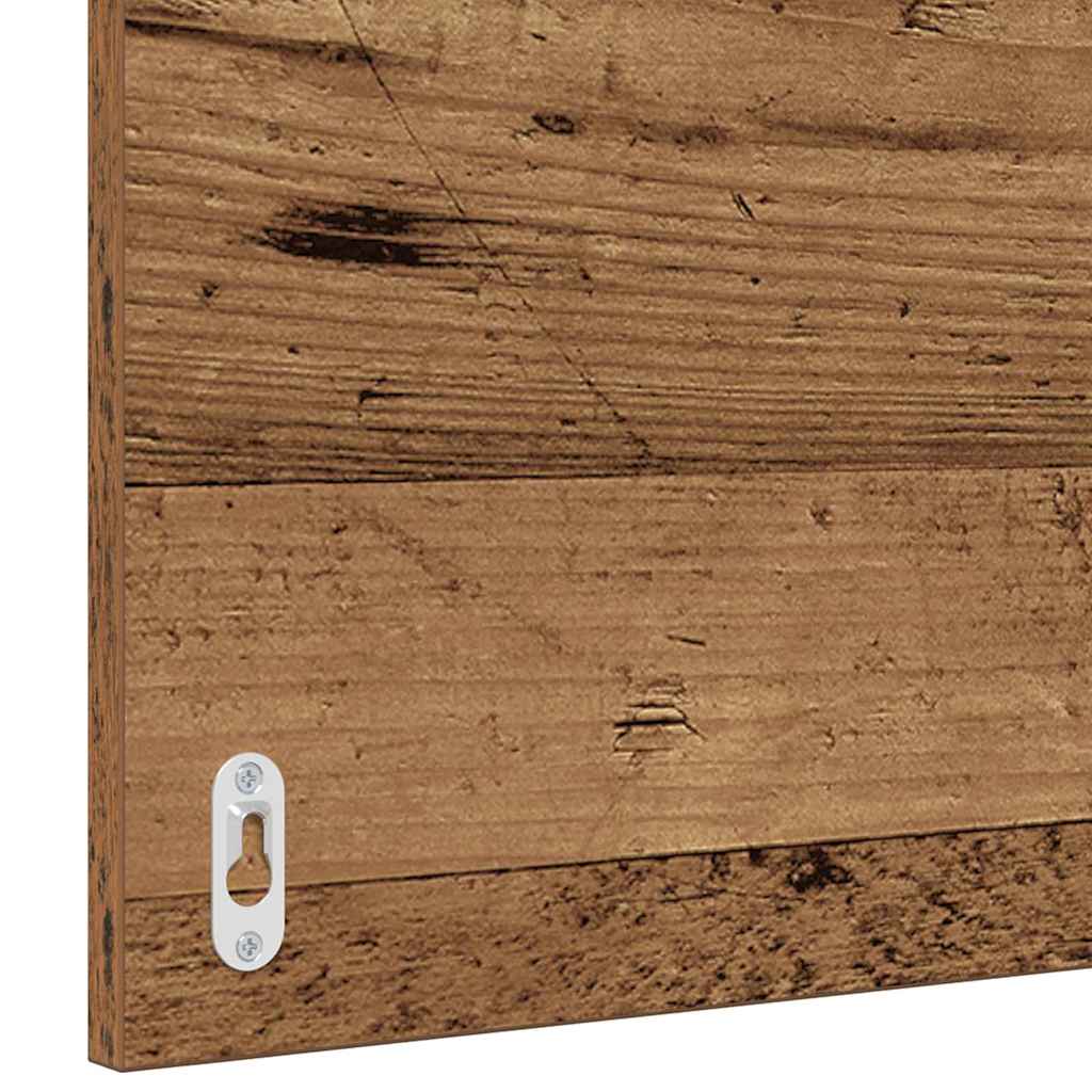 Bathroom Furniture Set 2 pcs Old Wood and White Engineered Wood