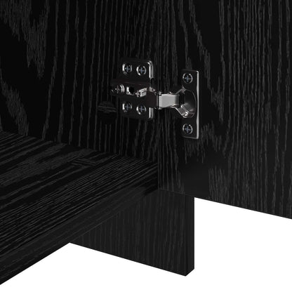 Sideboards 2 pcs Black oak 70 x 41 x 75 cm Engineered wood