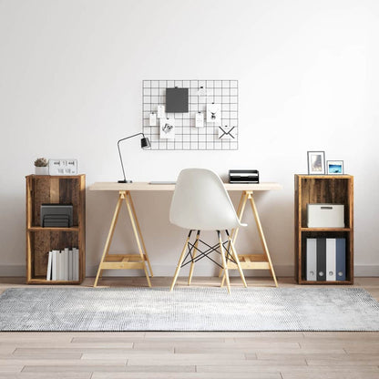 TV Cabinet Set 2 pcs Old Wood 37 x 35 x 72 cm Engineered Wood