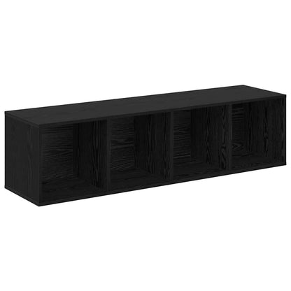 TV Cabinet Set 2 pcs Black Oak Engineered Wood