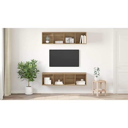 TV Cabinet Set 2 pcs Artisan Oak 37 x 37 x 142.5 cm
