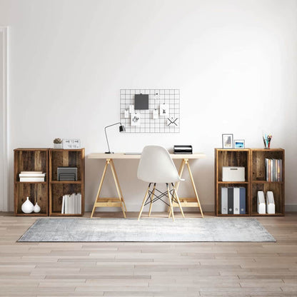 TV Cabinet Set 4 pcs Old Wood 37 x 37 x 72 cm Engineered Wood