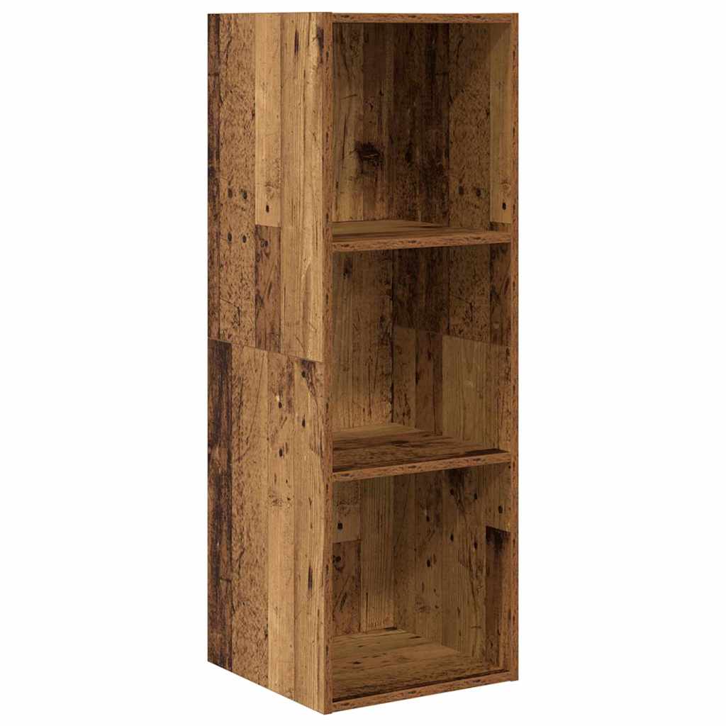 TV Cabinet Set 4 pcs Old Wood 37 x 37 x 107 cm Engineered Wood