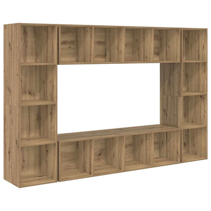 TV Cabinet Set 4 pcs Brown 37 x 37 x 142.5 cm Engineered Wood