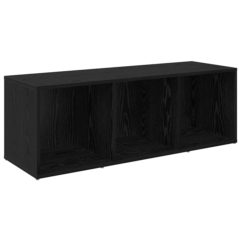 TV Cabinet Set 2 pcs Black Oak Engineered Wood