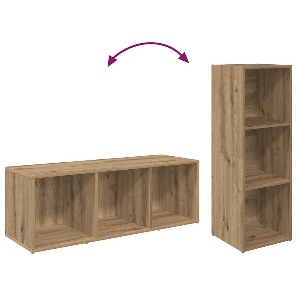 TV Cabinet Set Wall-mounted 2 pcs Artisan Oak 37 x 35 x 107cm