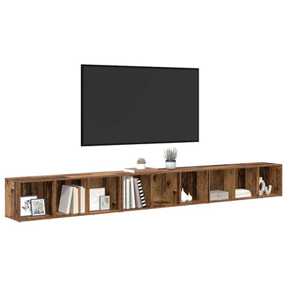 TV Cabinet Set 3 pcs Old Wood 37 x 35 x 107 cm Engineered Wood