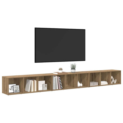 TV Cabinet Set 3 pcs Artisan Oak Engineered Wood