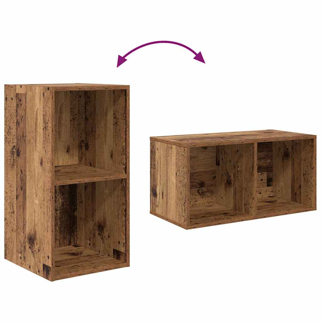 TV Cabinet Set 2 pcs Old Wood 37 x 37 x 72 cm Engineered Wood
