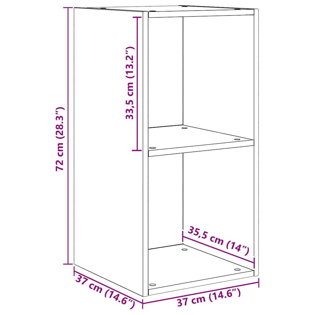 TV Cabinet Set 2 pcs Black Oak Engineered Wood