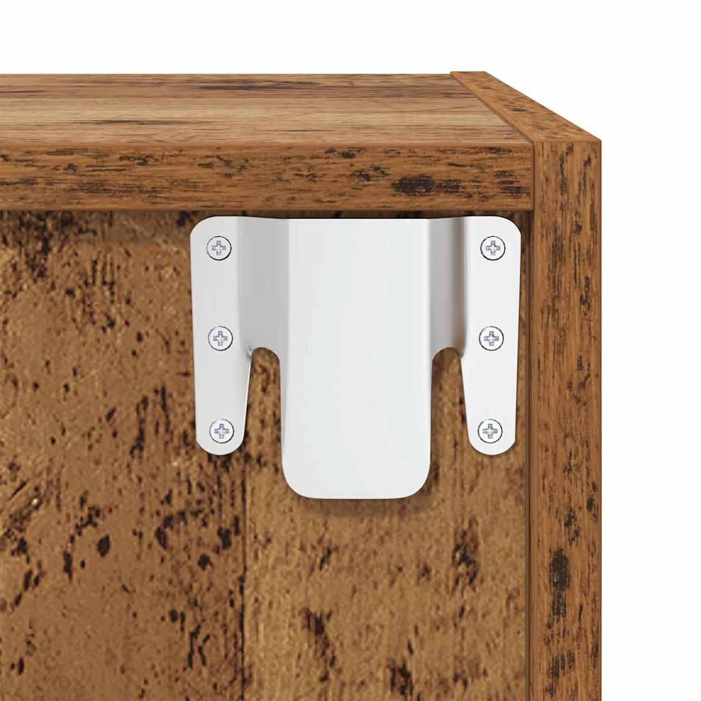 TV Cabinet Set 4 pcs Old Wood 37 x 37 x 72 cm Engineered Wood
