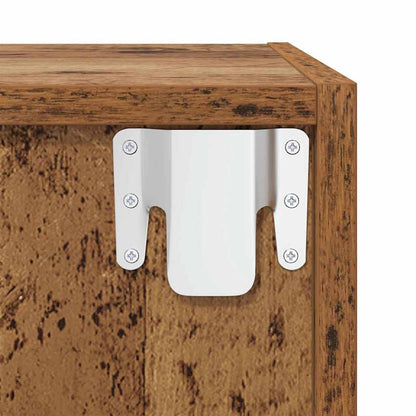 TV Cabinet Set 4 pcs Old Wood 37 x 37 x 72 cm Engineered Wood