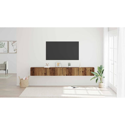 TV Cabinet Set 4 pcs Old Wood 60 x 30 x 30 cm Engineered Wood