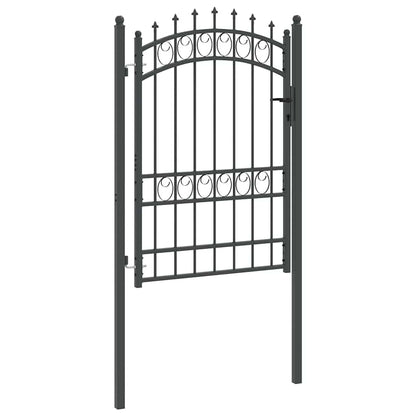 Fence Gate with Spikes EMMEN 170 x 100 cm Powder-coated steel