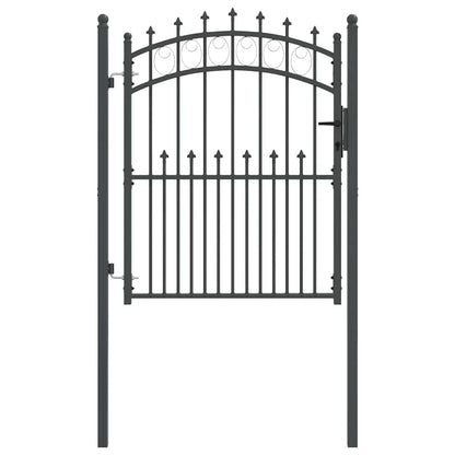 Fence Gate with Spikes EMMEN 150 x 100 cm Powder-coated steel