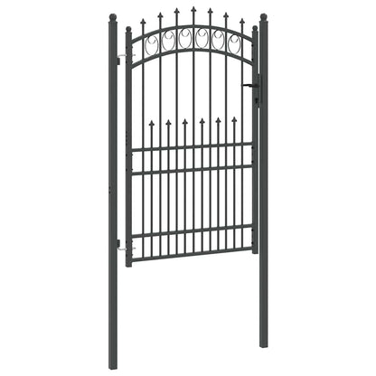 Fence Gate with Spikes EMMEN 200 x 100 cm Powder-coated steel