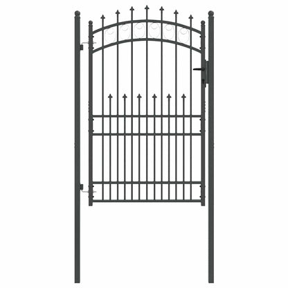 Fence Gate with Spikes EMMEN 200 x 100 cm Powder-coated steel